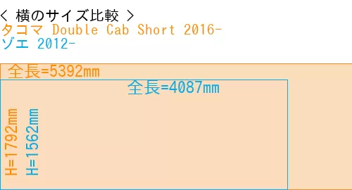 #タコマ Double Cab Short 2016- + ゾエ 2012-